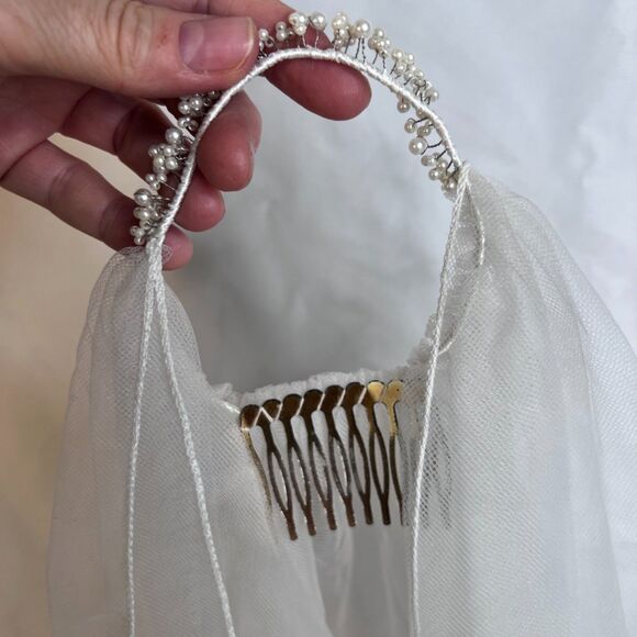 American Princess Christening Flower Girl Formal Dress Jacket Veil SET Size 7 - Picture 11 of 14